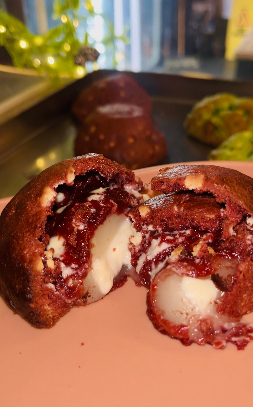 RED VELVET CHEESECAKE MOCHI COOKIE - BOX OF 3