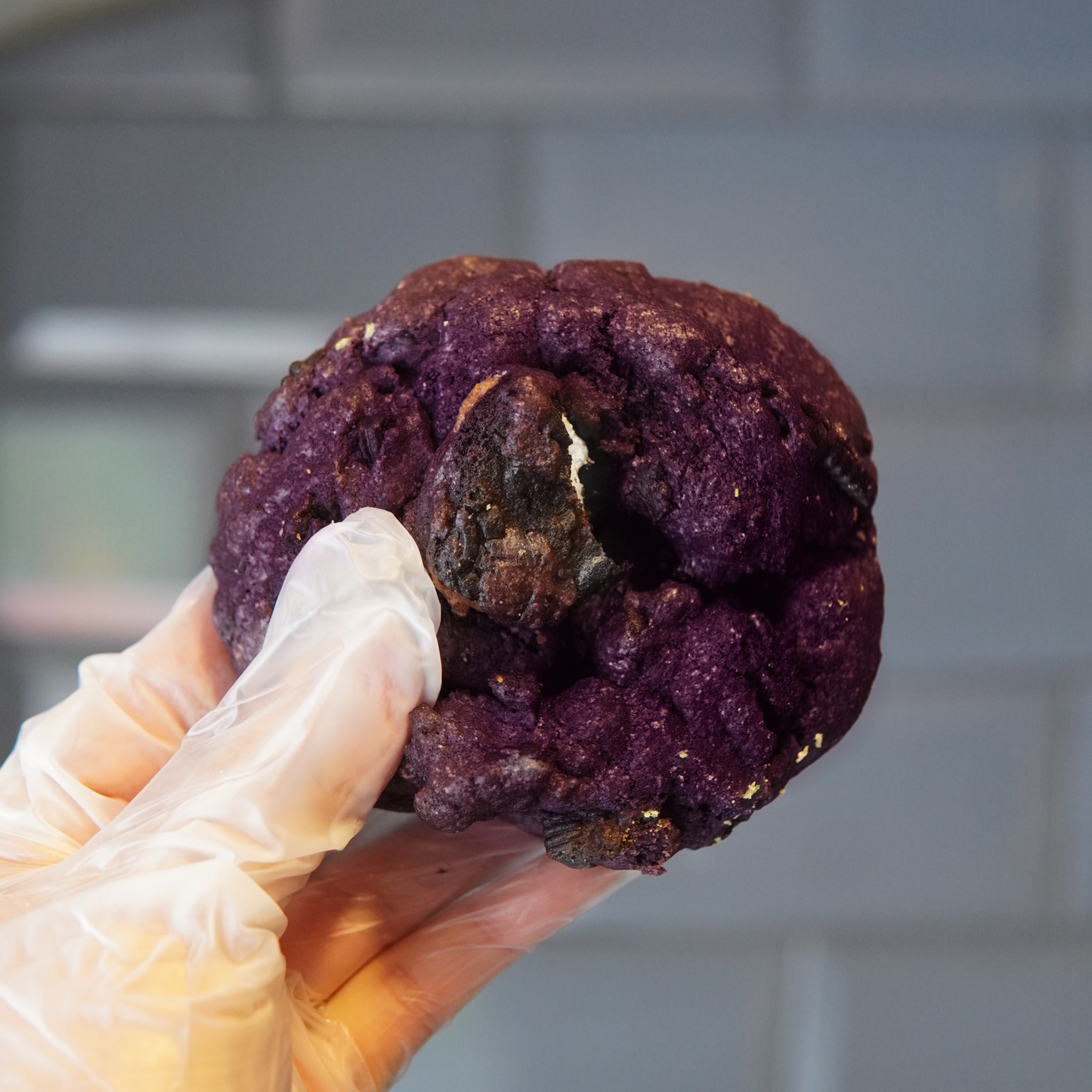 Chunky Ube Cookies & Cream Cookie